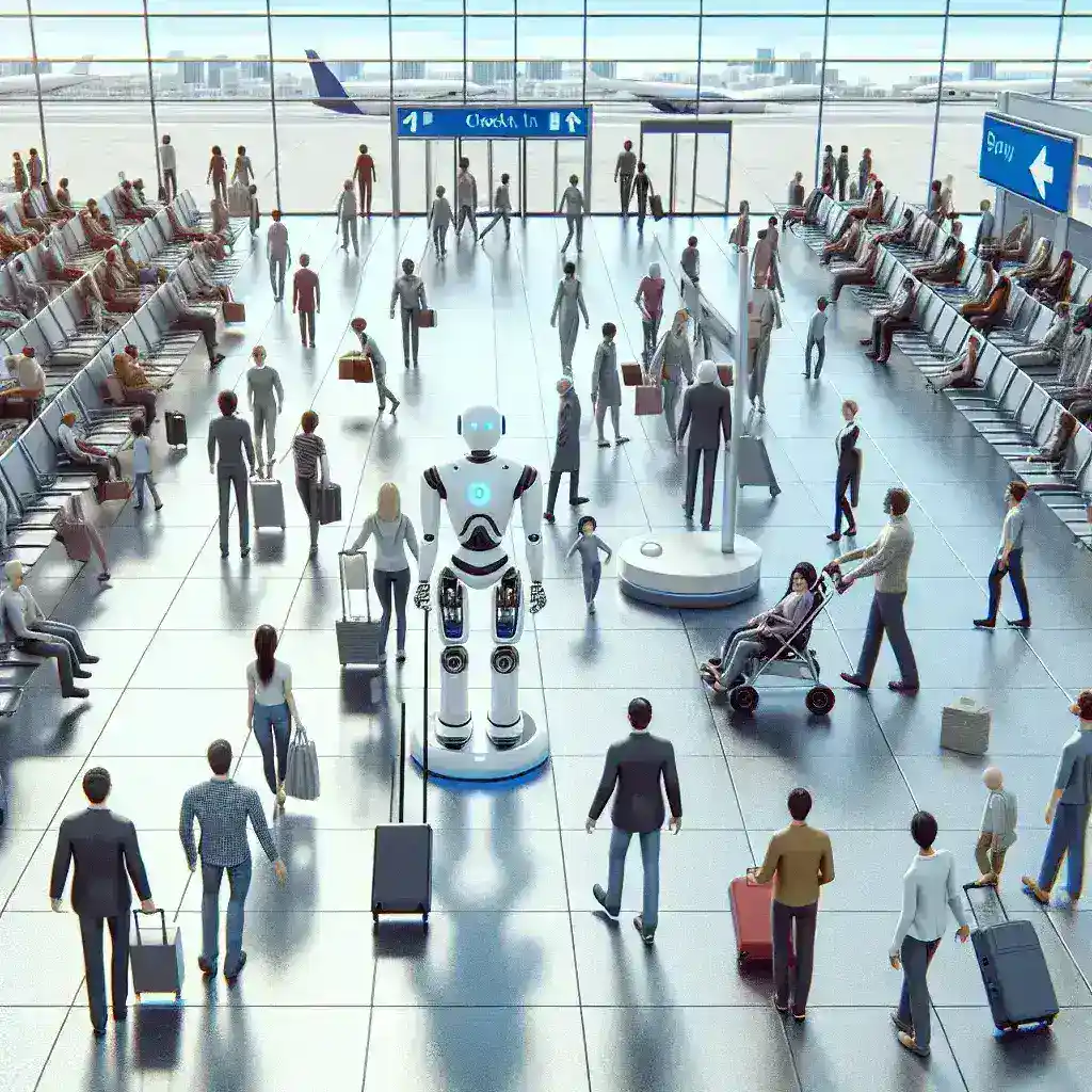 Empresas testam robôs humanoides em atendimento de aeroportos