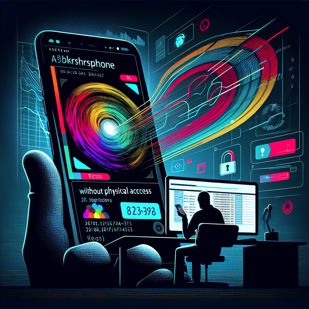 "Ilustração mostrando um smartphone com ícones de segurança e vulnerabilidades, representando a discussão sobre possíveis métodos de hackeamento remoto e os riscos associados, conforme abordado no artigo sobre como hackear um smartphone sem acesso físico."