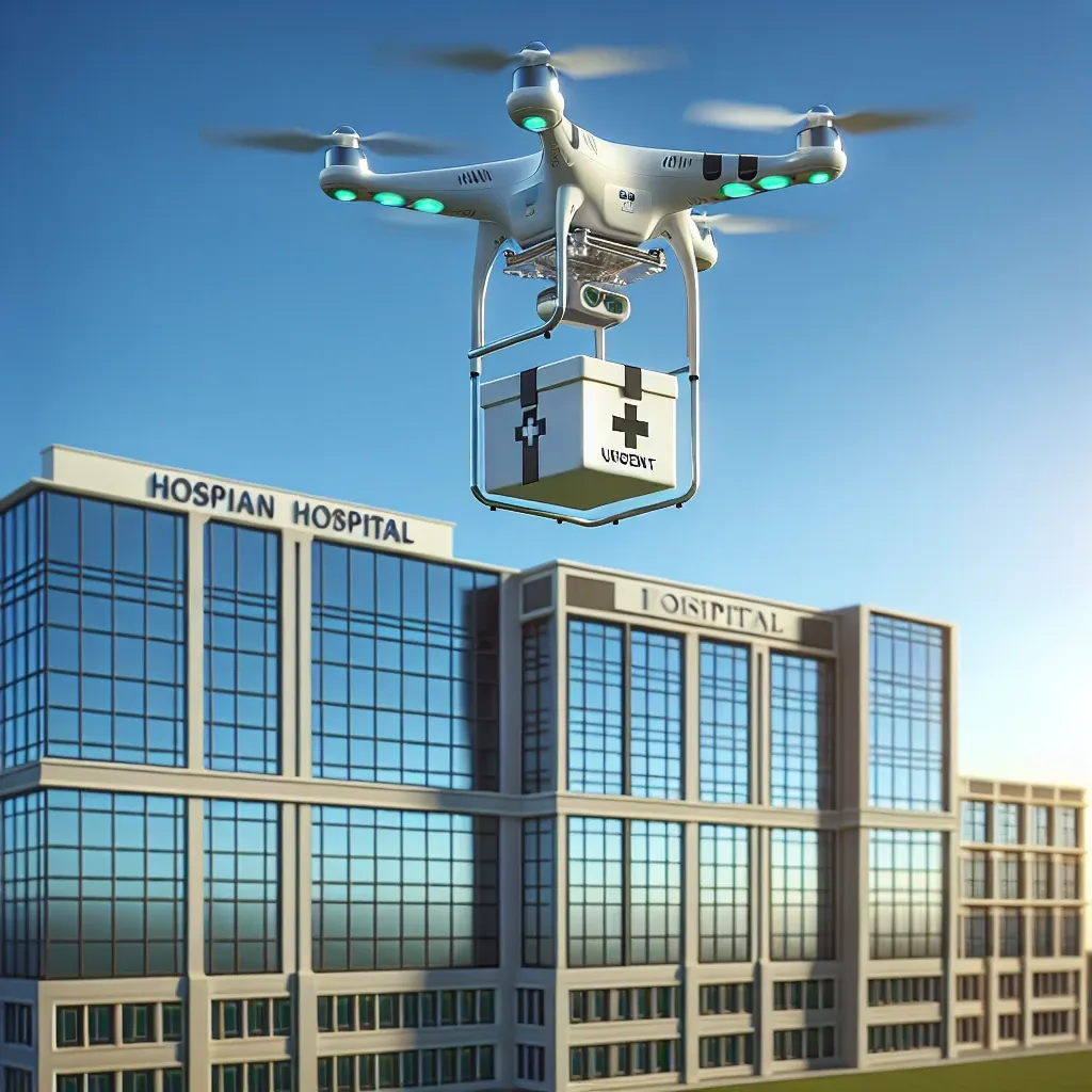 Hospitais testam drones para transporte de medicamentos urgentes