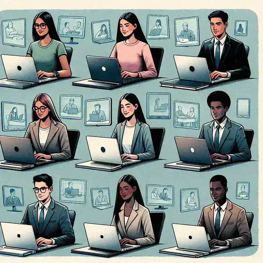 "Novos modelos de Chromebook da Acer, projetados para estudantes e profissionais, exibidos em uma mesa com notebooks abertos, destacando a tela e o design elegante."